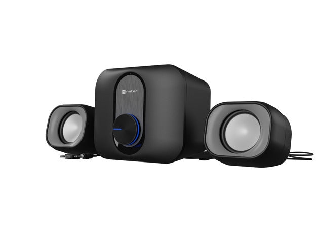 Тонколони, Natec Speakers Pug 11w rms 2.1, Black Тонколони, Natec Speakers Pug 11w rms 2.1, Black